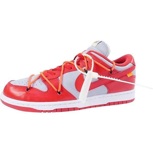 NIKE ナイキ ×OFF-WHITE DUNK LOW LTHR/OW オフホワイト ダンク ローカットスニーカー レッド CT0856-600 OFF WHITE オフホワイト ×NIKE ナイキ DUNK LOW LTHR / OW CT0856-600