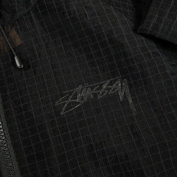 STUSSY ステューシー 24AW BEACH SHELL TRANSPARENT RIPSTOP BLACK
