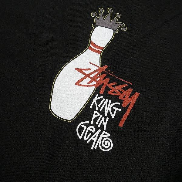STUSSY ステューシー 24AW KINGPIN TEE PIGMENT DYED BLACK Tシャツ 黒