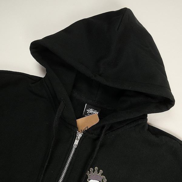 STUSSY ステューシー 24AW KINGPIN ZIP HOODIE BLACK ジップパーカー