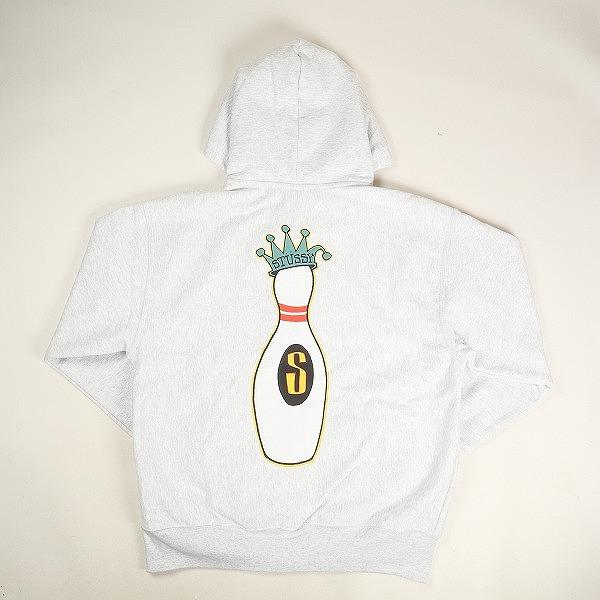 STUSSY ステューシー 24AW KINGPIN ZIP HOODIE ASH HEATHER ジップ