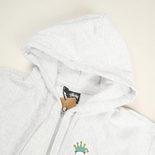 STUSSY ステューシー 24AW KINGPIN ZIP HOODIE ASH HEATHER ジップ