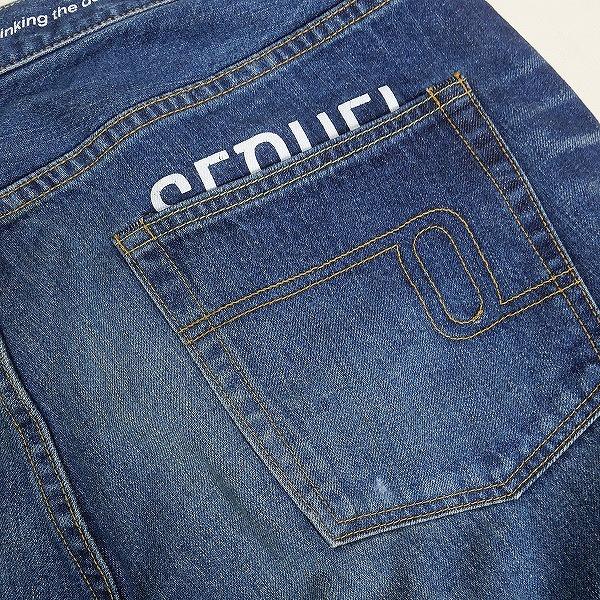 シークエル sequel ダメージ加工　ペインター　パンツ SEQUEL シークエル ×Fragment DAMAGE DENIM PANTS INDIGO デニムパンツ
