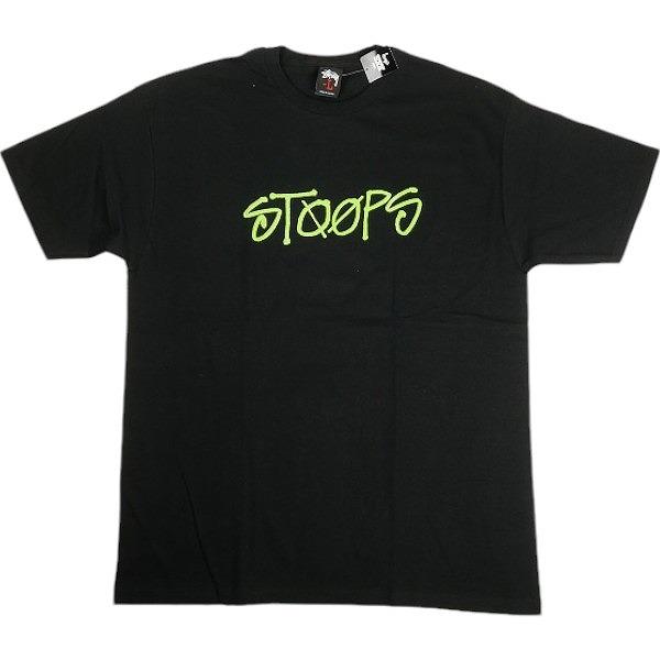 STUSSY ステューシー ×HUF STOOPSロゴTシャツ 黒 Size 【L STUSSY ステューシー ×HUF STOOPSロゴTシャツ 黒 Size 【L