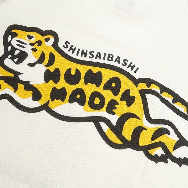 HUMAN MADE 24SS POCKET T-SHIRT SHINSAIBASHI PARCO/TIGER WHITE