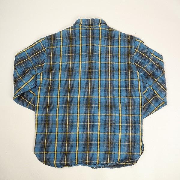 TENDERLOIN テンダーロイン T-HEAVY FLANNEL CHECK SHT BLUE 長袖