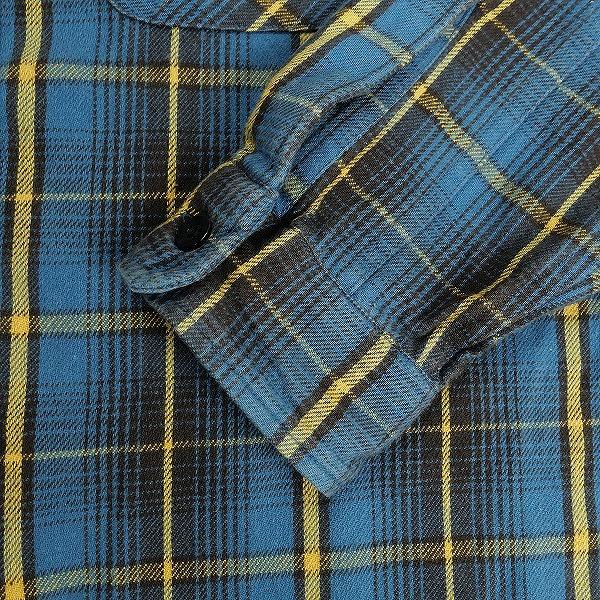 TENDERLOIN テンダーロイン T-HEAVY FLANNEL CHECK SHT BLUE 長袖