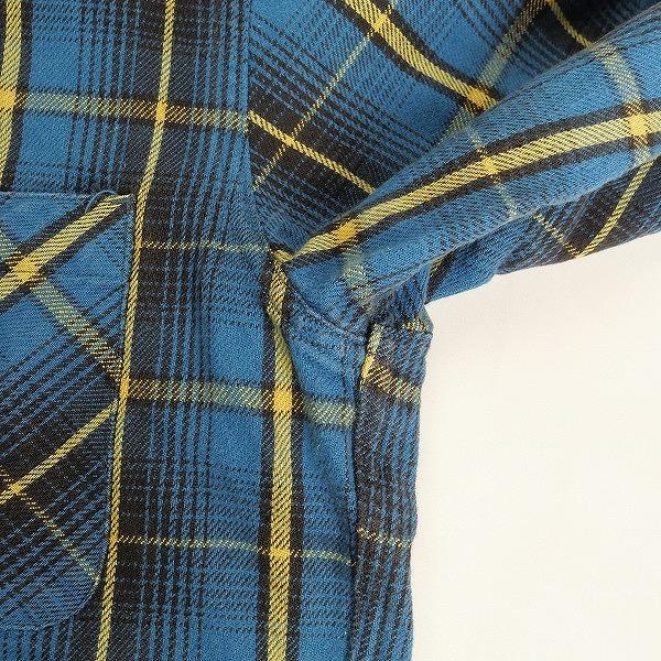 TENDERLOIN テンダーロイン T-HEAVY FLANNEL CHECK SHT BLUE 長袖