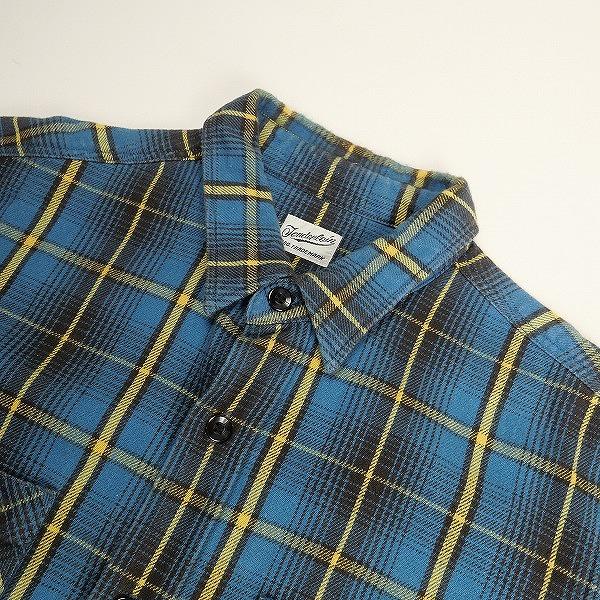 TENDERLOIN テンダーロイン T-HEAVY FLANNEL CHECK SHT BLUE 長袖