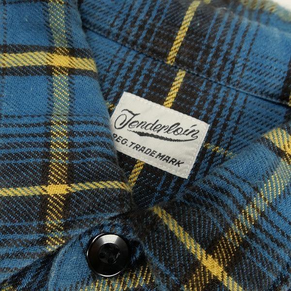 テンダーロイン　FLANNEL CHECK SHT BLUE XL TENDERLOIN テンダーロイン T-HEAVY FLANNEL CHECK SHT BLUE 長袖