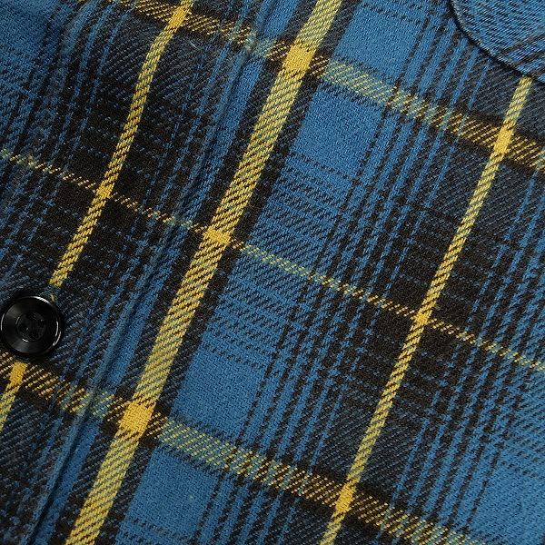 TENDERLOIN テンダーロイン T-HEAVY FLANNEL CHECK SHT BLUE 長袖