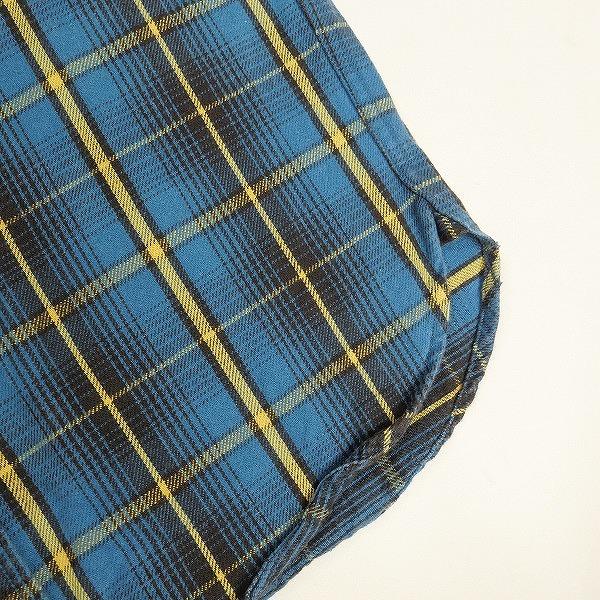 TENDERLOIN テンダーロイン T-HEAVY FLANNEL CHECK SHT BLUE 長袖
