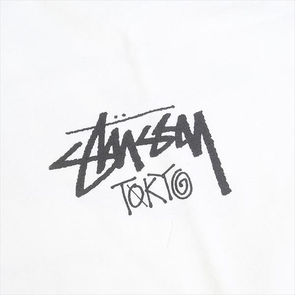 STUSSY ステューシー 24AW STOCK TOKYO LS TEE WHITE 東京限定ロンT 白