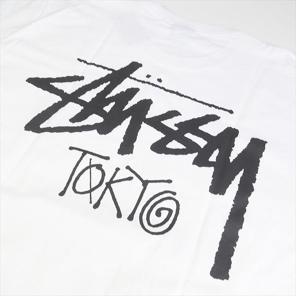 STUSSY ステューシー 24AW STOCK TOKYO LS TEE WHITE 東京限定ロンT 白
