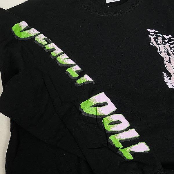 DEADLY DOLL デッドリードール Watermelon crewneck Black クルー 