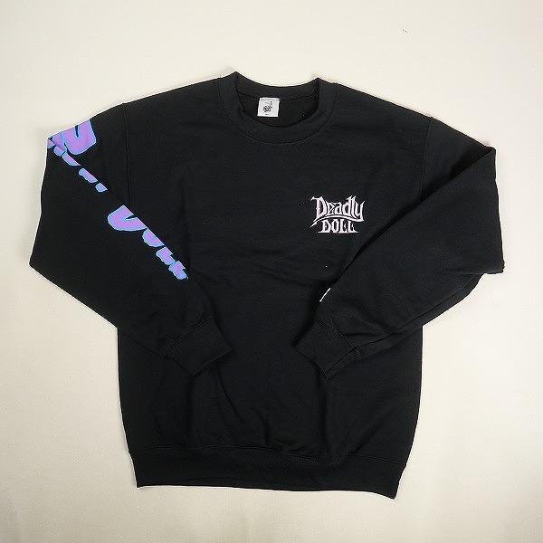 DEADLY DOLL デッドリードール Slay the dragon crewneck Black クルー 