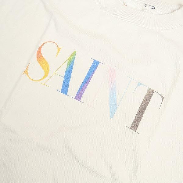 SAINT MICHAEL セント マイケル 24AW SS TEE/RAINBOW / WHITE Tシャツ 