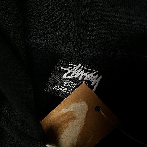 STUSSY ステューシー 24AW CROWN BAND ZIP HOODIE BLACK ジップ