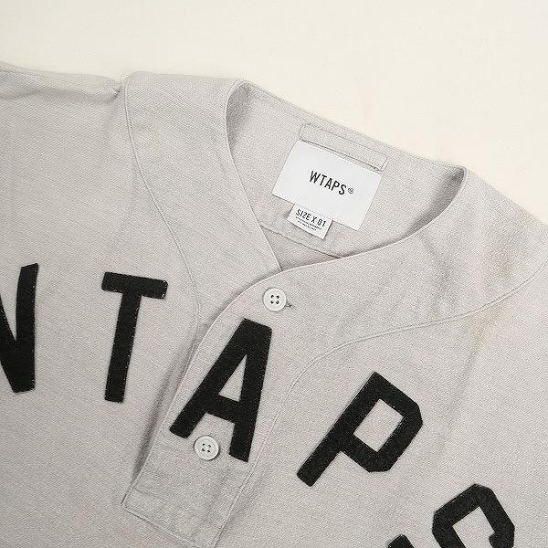 WTAPS ダブルタップス 22SS LEAGUE/SS/COTTON. FLANNEL GREY ゲーム 