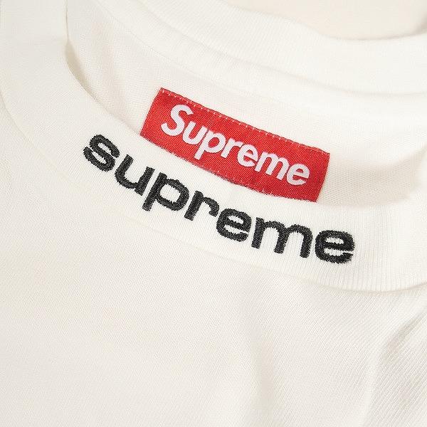 SUPREME シュプリーム 24AW Embroidered Collar L/S Top White ロンT 