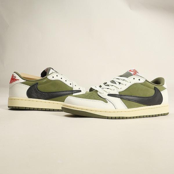 NIKE ナイキ ×Travis Scott Air Jordan 1 Low OG SP Reverse Olive 