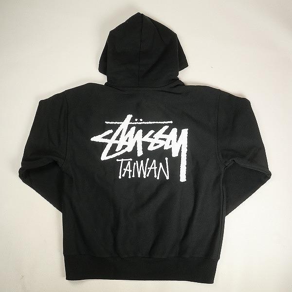 STUSSY ステューシー 24AW STOCK TAIWAN ZIP HOOD BLACK 台湾限定