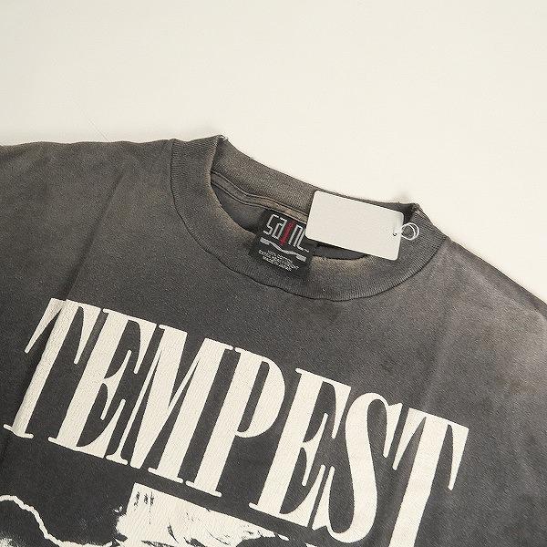 SAINT MICHAEL セント マイケル 24AW LS TEE/TEMPEST / BLACK ロンT 黒 