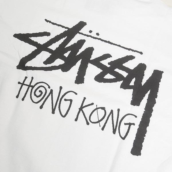 STUSSY ステューシー 24AW STOCK HONG KONG TEE WHITE 香港限定Tシャツ