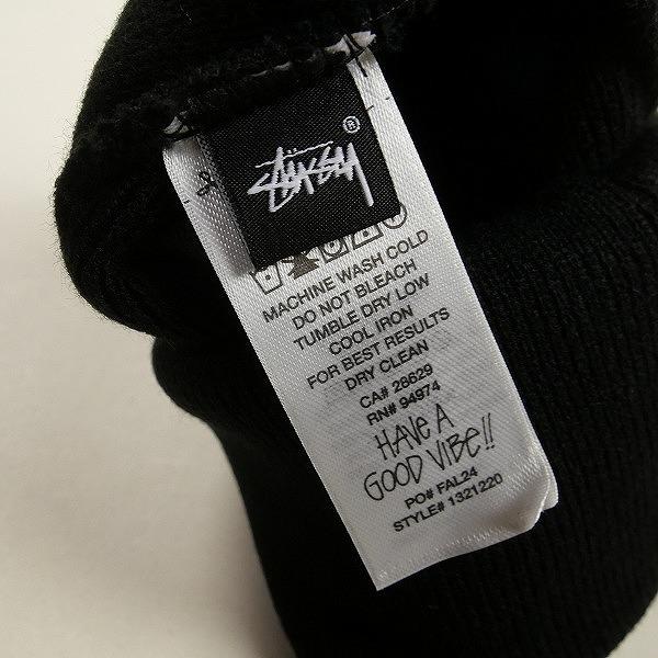 STUSSY ステューシー 24AW CUFF BEANIE S SPORT BLACK ビーニー 黒