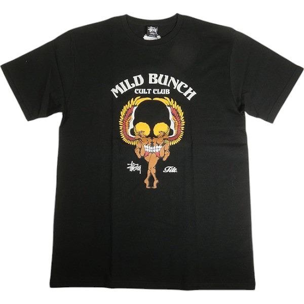 STUSSY ステューシー Mild Bunch Tee Black Tシャツ 黒 Size 【L 