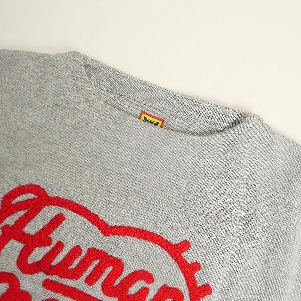 HUMAN MADE ヒューマンメイド 24AW HEART KNIT SWEATER GRAY HM28CS018
