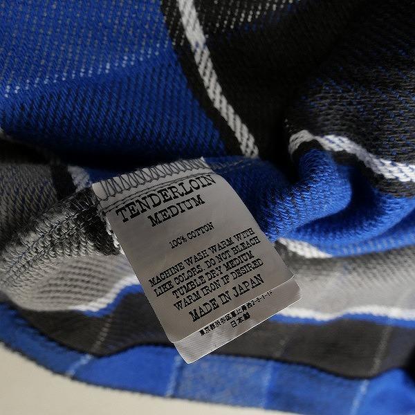 TENDERLOIN テンダーロイン FLANNEL CHECK COAT BLUE コート