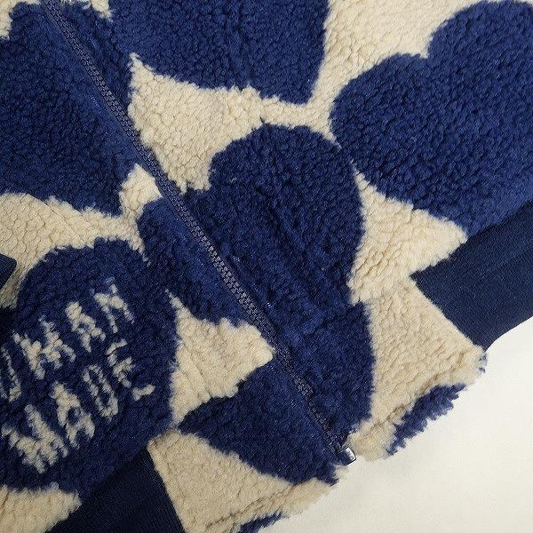 HUMAN MADE ヒューマンメイド 24AW HEART FLEECE JACKET BLUE 