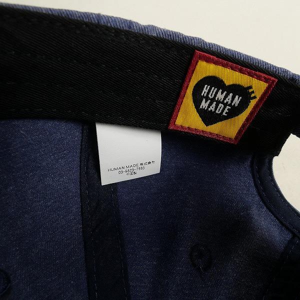 HUMAN MADE ヒューマンメイド 24AW 6PANEL TWILL CAP #1 NAVY HUMAN MADE ヒューマンメイド 24AW 6PANEL TWILL CAP #1 NAVY