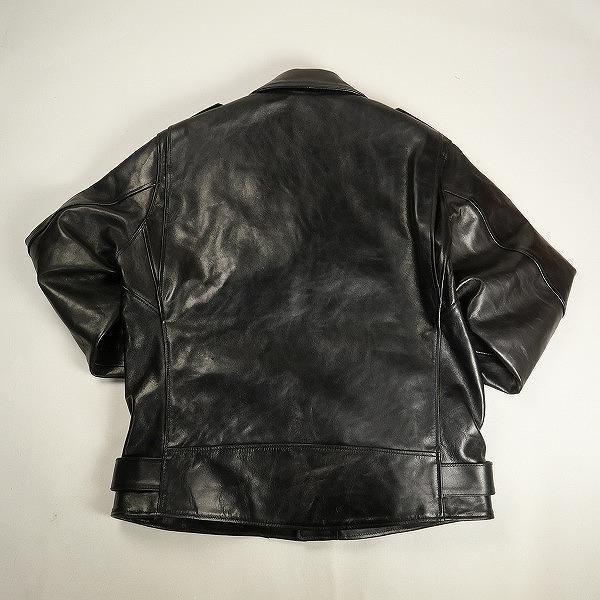 MASSES マシス LEATHER JKT VINTAGE W レザージャケット 黒 Size