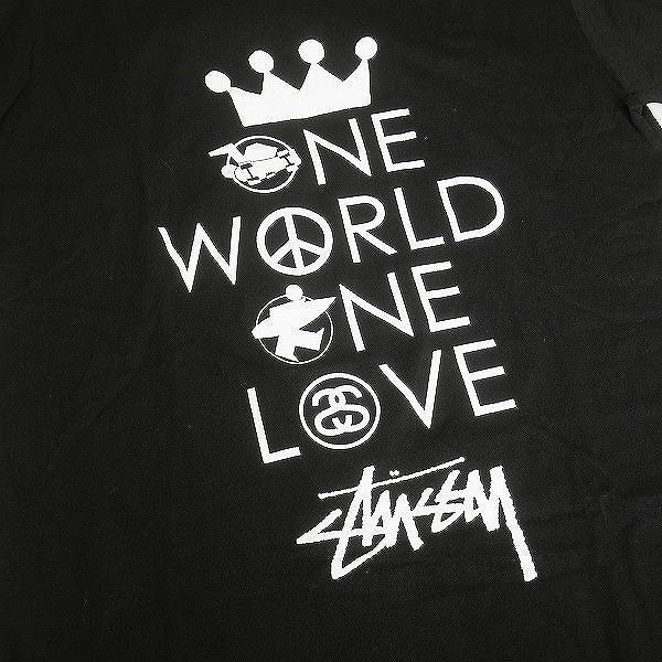 STUSSY ステューシー ONE WORLD LOVE L/S BLACK ロンT 黒 Size 【M