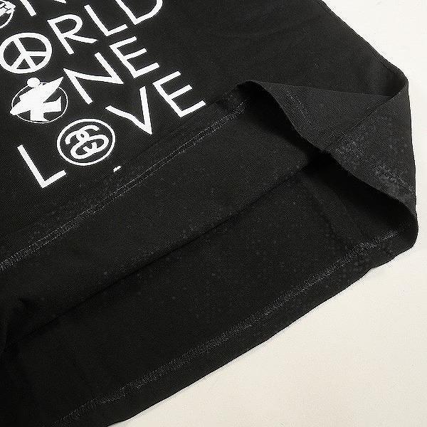 STUSSY ステューシー ONE WORLD LOVE L/S BLACK ロンT 黒 Size 【M
