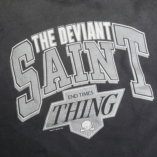 SAINT MICHAEL セント マイケル 25SS CRW-N SWT/THE DEVIANT / BLACK