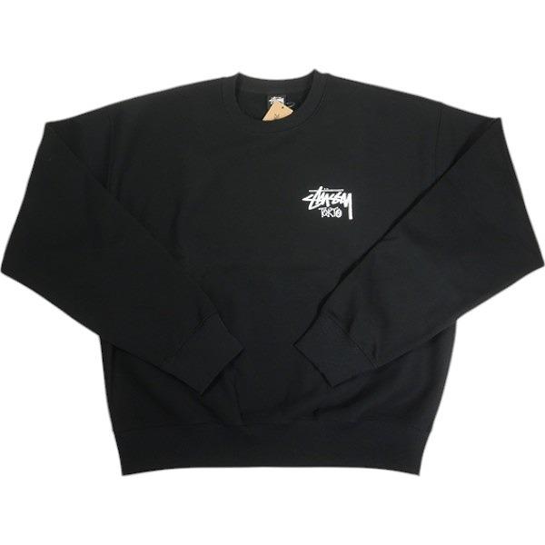 STUSSY ステューシー 25SS STOCK TOKYO CREW BLACK 東京限定クルー 