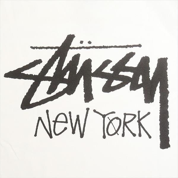 STUSSY ステューシー 25SS STOCK NEW YORK LS TEE WHITE ニューヨーク