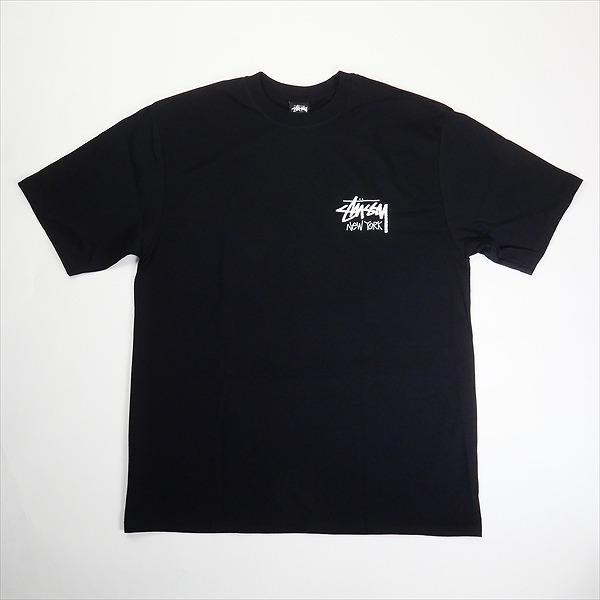 STUSSY ステューシー 25SS STOCK NEW YORK TEE BLACK ニューヨーク限定