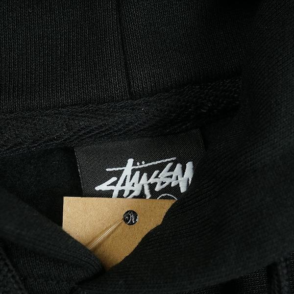 STUSSY ステューシー 25SS STOCK PARIS HOOD BLACK パリ限定パーカー 