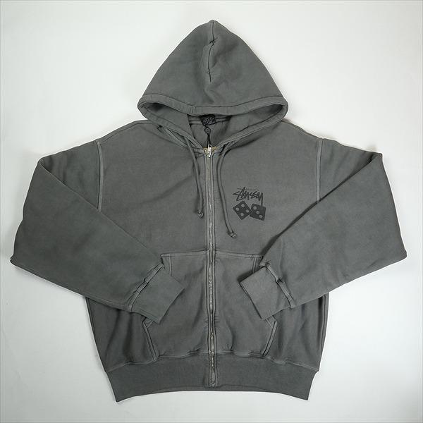 STUSSY ステューシー 25SS DICE PIG DYED ZIP HOOD BLACK ジップ