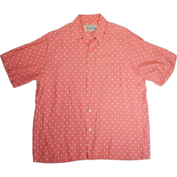 WACKO MARIA ワコマリア DOTS S/S HAWAIIAN SHIRT Pink 半袖シャツ 