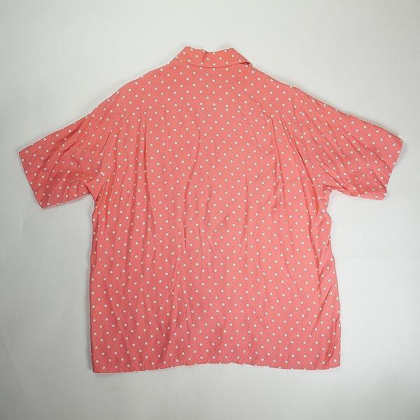 WACKO MARIA ワコマリア DOTS S/S HAWAIIAN SHIRT Pink 半袖シャツ 