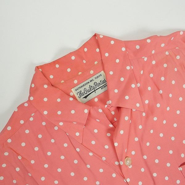 WACKO MARIA ワコマリア DOTS S/S HAWAIIAN SHIRT Pink 半袖シャツ 