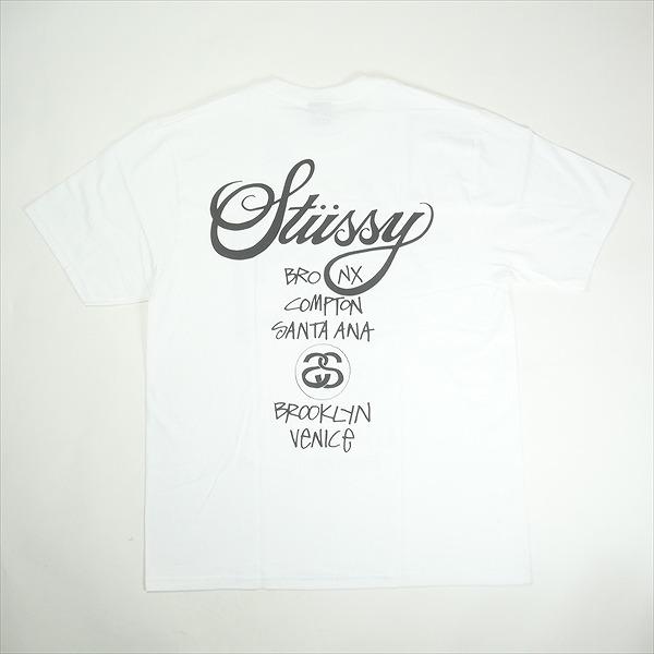 STUSSY ステューシー 25SS WORLD TOUR TEE WHITE Tシャツ 白 Size 【L 