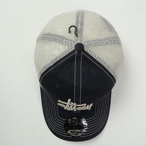 STUSSY ステューシー ×NEW ERA 9TWENTY 25SS BASIC TRUCKER CAP NAVY