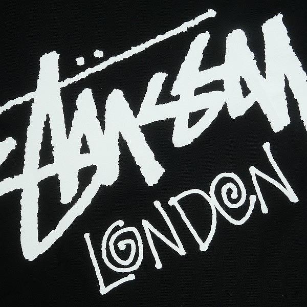 STUSSY ステューシー 25SS STOCK LONDON TEE BLACK ロンドン限定T