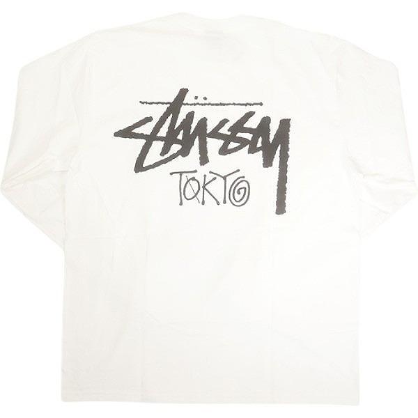 STUSSY ステューシー 25SS STOCK TOKYO LS TEE WHITE 東京限定ロンT 白